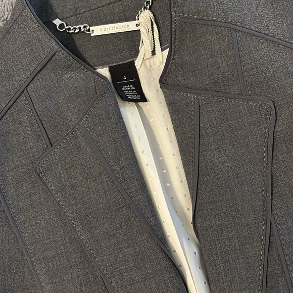 White House Black Market gray blazer - Picture 3 of 10